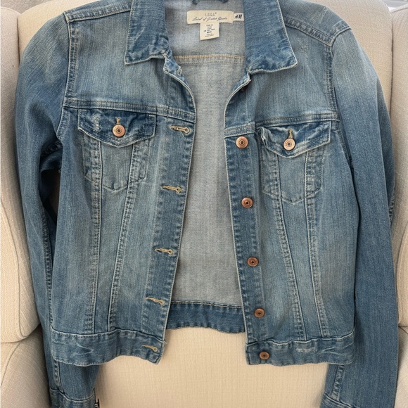 H&M Jackets & Blazers - H&M Faded Blue Denim Jacket
